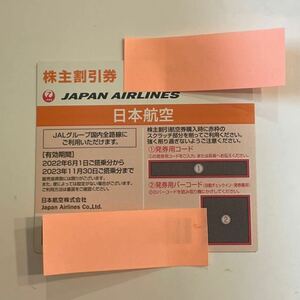 JAL 日本航空 株主優待券1枚 有効期限2023年11月30日