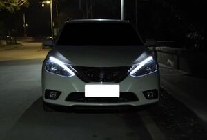 LED ターンシグナル&シーケンシャルウィンカー 30cm ホワイト