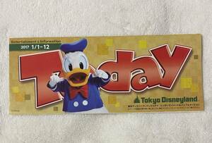 11-34. ディズニー　トゥデイ　Today ディズニーランド　2017 1/1-12 ドナルド