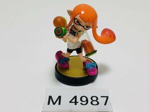 M4987 ●中古 ※難あり 即決●amiibo インクリング (ガール イカガール オレンジ アミーボ スプラトゥーン) ●Splatoon / Inkling Girl