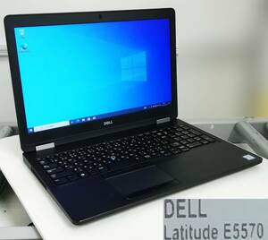 DELL Latitude E5570 Core i5 6300U メモリ8GB 新品SSD256GB Windows10 Pro 64bit 15.5インチ クリックパッドべたつき有【H23110305】