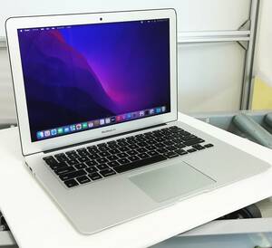 Apple MacBook Air A1466 Corei5-5250U メモリ4GB SSD128GB Monterey 12.7 インストール済み ACアダプター無し 即日発送【H23102319】