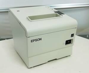 ▼■【交換用サブ機として】EPSON/エプソン TM-T88VI MODEL M338A ホワイト レシートプリンタ USB/LAN/RS-232 ACアダプタ欠品【H23101907】