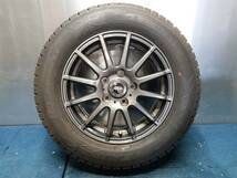 ★9-9.5分山★20年製★ グッドイヤーICE NAVI-6 195/65R15　社外ホイール 15×6J +43 5H-114.3 スタッドレス ノア・ヴォクシー等　A936_画像4