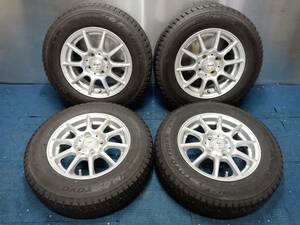 ★8.5-9分山★20年製★ トーヨーOBSERVE GIZ2 155/80R13　社外ホイール 13×5J +35 4H-100 4本セット スタッドレス　A973