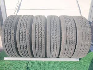 ★残り溝約7.5-8.9mm★22年製★ ブリヂストンBLIZZAK W979 205/75R16 113/111L LT　6本セット スタッドレス　A1012