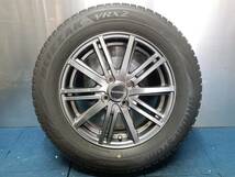 ★7-8分山★19年製★ ブリヂストン VRX2 185/65R15　社外ホイール 15×5.5J +42 4H-100 4本セット スタッドレス アクア・デミオ等　A1076_画像6