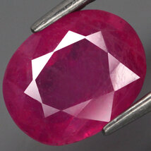 【天然大粒ルビールース 2.28ct:9289】モザンビーク産 Natural Ruby 裸石 標本 鉱物 宝石 コランダム jewelry Mozambique_画像1