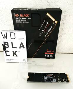 Western Digital 内蔵SSD 1TB WD Black SN770 PCIe Gen4 M.2-2280 NVMe WDS100T3X0E-EC