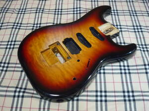 1994年製 SCHECTER Stratocaster Type Quilted Maple top Ash Back Center 2PC BODY 3 Tone Sunburst　シェクター ストラト タイプ FRT用