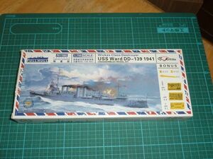 手付品☆1/700 アメリカ海軍 ウィックス級 駆逐艦 ウォード 1941 豪華限定版　 フライホーク　USS Ward DD-139 1941　FLYHAWK