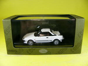 エブロ 1/43 トヨタ MR2 (AW11) 1984 白 ジャンク (最安送料レタパ520円)