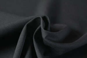 ♪ポリエステルドビーカルゼ 黒 巾：150cm♪5m[8528]