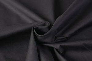 ♪コットンストレッチブロード 黒 巾：150cm♪4.6m[8700]