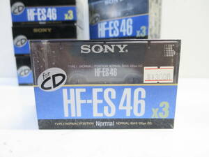 SONY HF-ES 46 3本パック カセットテープ 新品 未使用品 テープレコーダー ラジカセ ウォークマン カセットデッキ 等に 日本製 昭和レトロ 