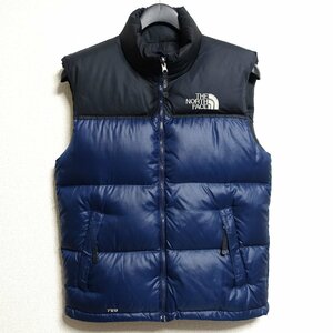 THE NORTH FACE ノースフェイス ヌプシ ダウン ベスト 700FP メンズ Sサイズ 正規品 ネイビー ブルー Z1241