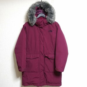 THE NORTH FACE ノースフェイス ダウンコート ロング ダウンジャケット レディース Lサイズ 正規品 ワインレッド Z1690