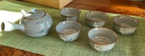 有田焼 茶器セット 茶碗5脚 箱入り 新品♪