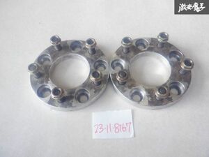 社外 メーカー不明 汎用品 ワイドトレッドスペーサー 15mm 5穴 PCD114.3 ハブ径約73mm M12×P1.25 テーパー ナット付 即納 棚24-4