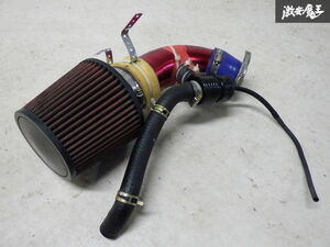 [ real movement remove ] after market one-off Audi Audi 4F A6 air cleaner air cleaner + blow off valve attaching filter outer diameter approximately 150φ processing . shelves 4-3