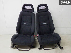 【HA23V アルト にポン付け！ 】HN22S Keiワークス 純正 RECARO レカロ シート フロント 左右 運転席 助手席 (レールはアルト用) 棚2F-F-1