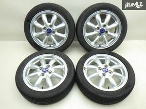 ●ダイハツ 純正 オプション L700S ミラジーノ MINILITE ミニライト 15インチ 4.5J +45 PCD 100 4H YOKOHAMA BluEarth 165/55R15 4本 棚R-5