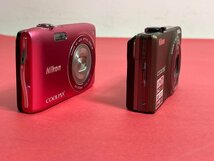 【ジャンク品】デジタルカメラ Nikon ニコン COOLPIX クールピクスS6000 S3300 コンパクトカメラ ソフトブラウン ピンク【長期保管品】_画像3