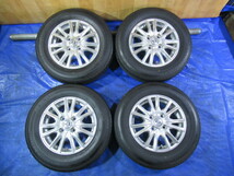 激安即決！Aphrodite 13-4B 4H/100 ET43 + BRIDGESTONE 145/80R13 2021年製 中古4本！アルト ライフ ワゴンR タント ムーヴ等！T007650_画像1