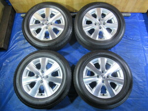 激安即決！ホンダ純正 15-5.5J 4H/100 ET50 + BRIDGESTONE 185/65R15 2022年製 中古4本 フリード フリードスパイク ハイブリット！T007688