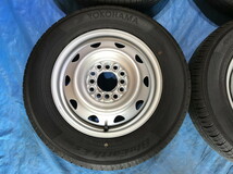 激安即決！タイヤ＋ホイール！JECT 鉄ホイール 13-4B 4H/PCD100 110 114.3 + 145/80R13 中古4本 N-BOX/スペーシア/タント/等！HM000814_画像6