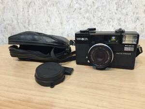 『 ミノルタカメラ 』 MINOLTA HI-MATIC AF2 オートフォーカス カバー付 馬鹿チョンカメラ ジャンク ★古時家★