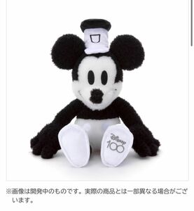 【未開封】『Disney100 THE MARKET★ミッキーマウス（蒸気船ウィリー）ぬいぐるみS（送料込）