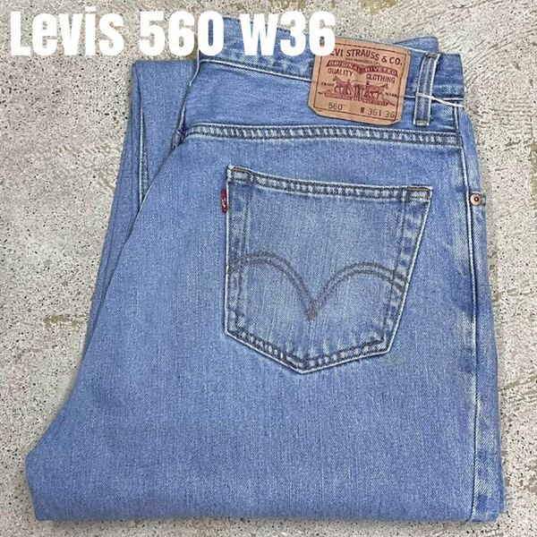 ＊7125 levis リーバイス 560 テーパード　デニムパンツ w36