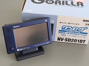 サンヨー ワンセグ対応 ＳＳＤポータブルナビ Mini GORILLA NV-SD201DT （ＵＳＥＤ）