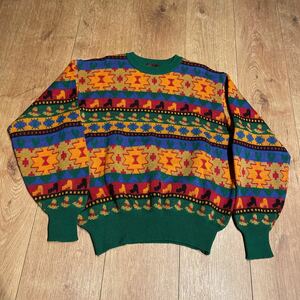 CHAPS RALPHLAUREN マルチカラー ニットセーター SIZE M 