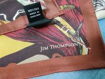 ★★③『JIM THOMPSON』ジムトンプソン《タイシルク・ミニスカーフ》45㎝角　☆未使用☆ ★★_画像2