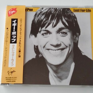 【90年日本初CD化盤/希少帯付】イギー・ポップ IGGY POP / Lust For Life CD VIRGIN VJCP2315 77年名盤,David Bowie共作,Hunt & Tony Salesの画像1
