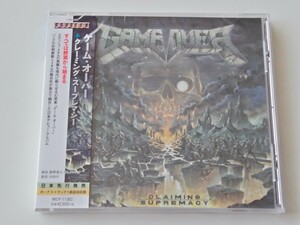 【未開封美品/見本盤】ゲーム・オーバー GAME OVER / CLAIMING SUPREMACY CD MICP11382 17年4th日本デビュー,ITALIAN THRASH,ボートラ追加