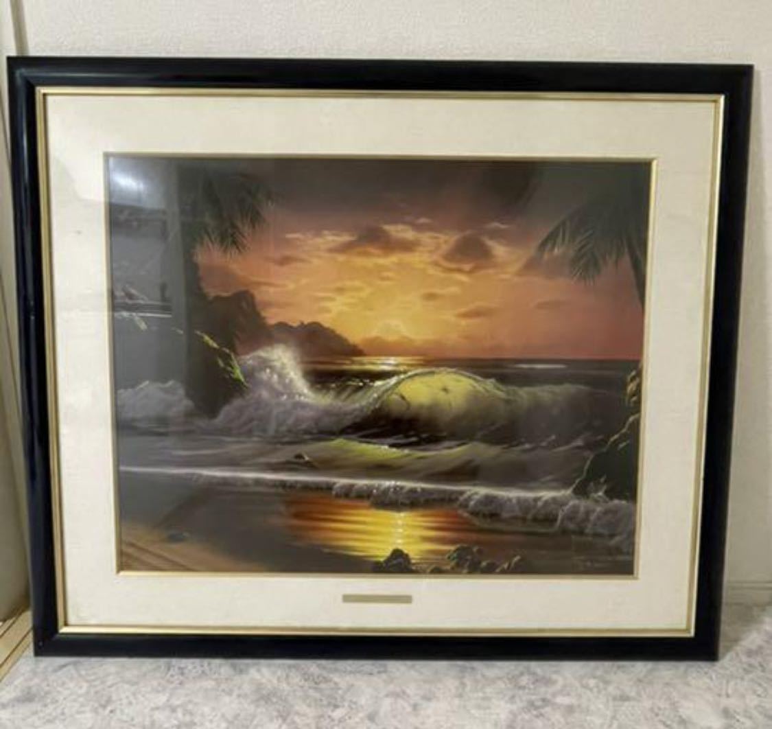 john al hogue john al hogue painting sunrise framed, artwork, print, silk screen