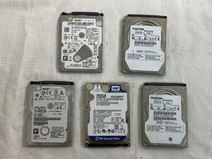 ★SATA　2.5インチ　250GBハードディスク5個まとめて！