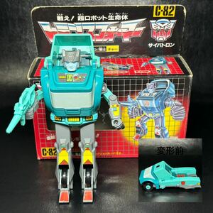 ★当時物/タカラ TAKARA 1986年！戦え！超ロボット生命体！トランスフォーマー C-82 サイバトロン/戦士 チャー！本体・外箱付！★管理1