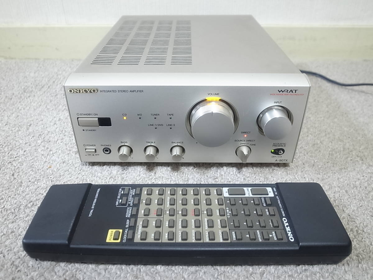 A-907X ONKYOの値段と価格推移は?|7件の売買データからA-907X ONKYO