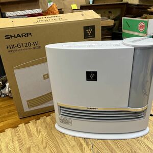 11-156【動作品】SHARP 加湿セラミックファンヒーター HX-G120-W 2018年製 フィルター汚れあり ファンヒーター 加湿