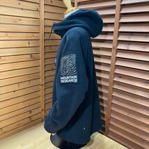 Y送料無料788【DENHAM × Mountain Research デンハム】日本製 3114113 ID JACKET フリース パーカー フーディー ブラック SIZE L_画像3