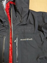【訳アリ新品未使用】mont-bell 3 in 1 フォールライン パーカ　Mens 登山 ウインタースポーツ Mサイズ black×red_画像10