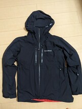 【訳アリ新品未使用】mont-bell 3 in 1 フォールライン パーカ　Mens 登山 ウインタースポーツ Mサイズ black×red_画像1