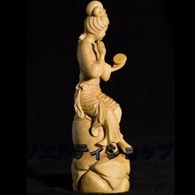 古典的な美しい女性の芸術彫刻木彫刻手工芸品家の装飾_画像3