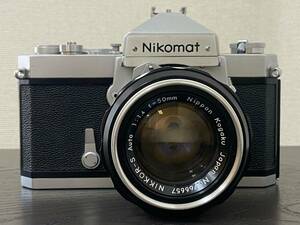 【動作未確認 ジャンク扱い】Nikon Nikomat FT ニコン ニコマート フィルムカメラ / NIKKOR-S Auto 1:1.4 f=50mm レンズ