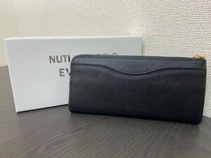 日テレ×NUTI IVO GROUP EVEREST ITALY レザー 長財布 ブラック×ピンク レディース