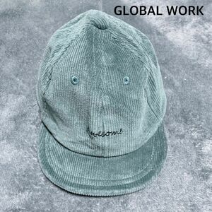 GLOBAL WORK＊コーデュロイキャップ＊green